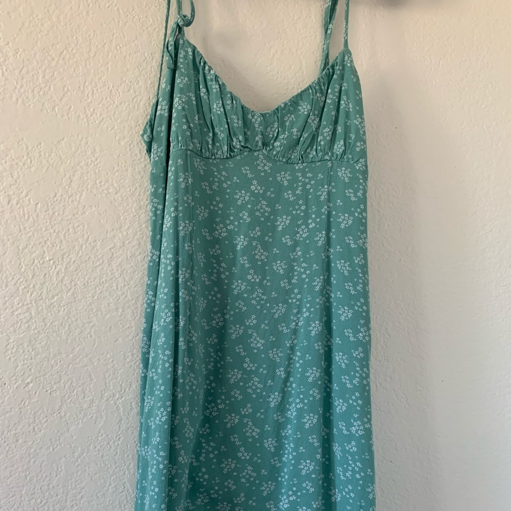 Blue/green floral dress
